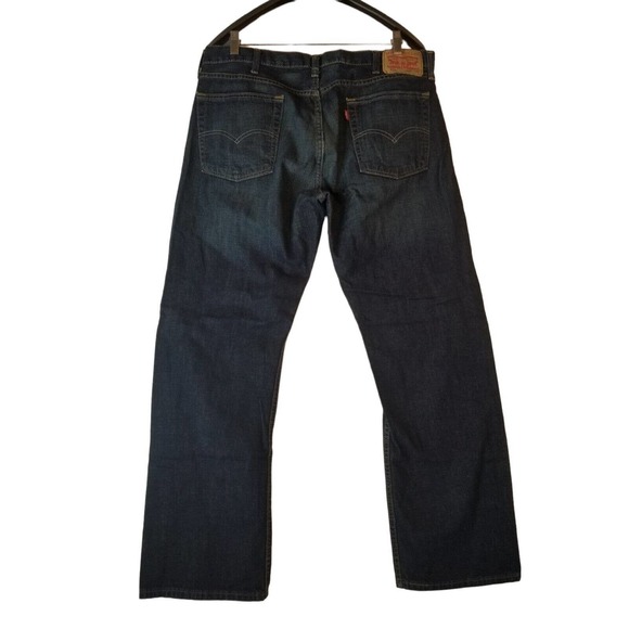 Levi's 514 Men Jeans Size 38x30 Blue Straight‎ Leg Blue Denim Jeans - Picture 2 of 8